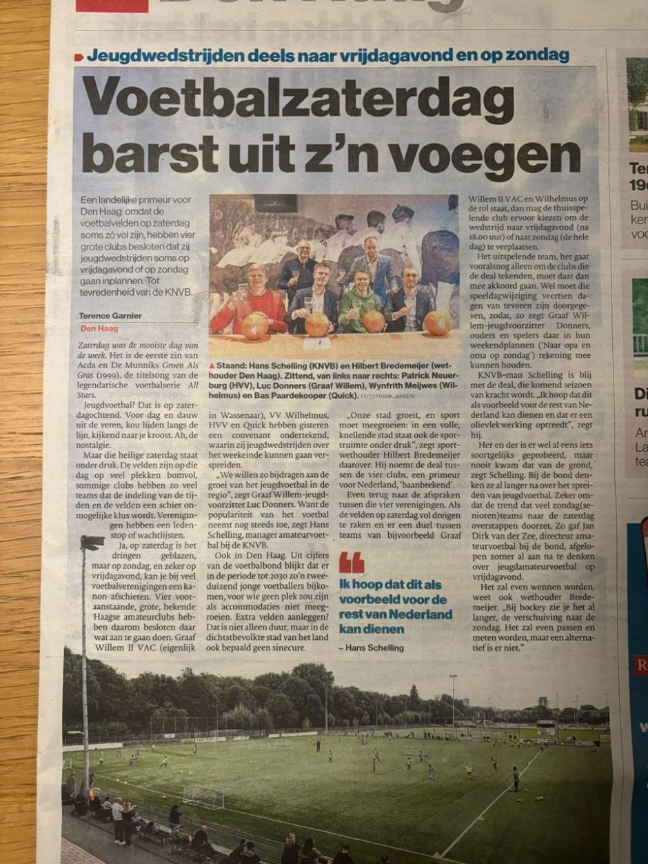Artikel in het AD