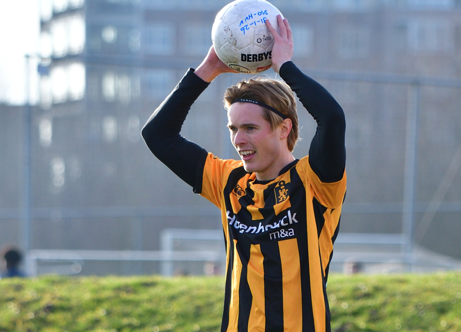 Joppe Dekker toen hij nog in het veld stond.