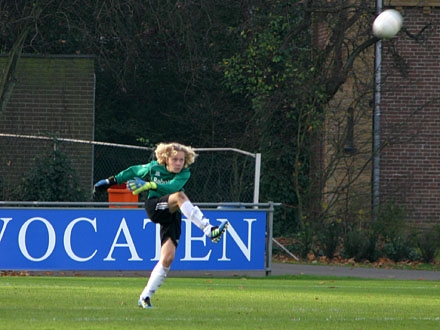 Tim Nagtegaal, hier in actie in seizoen 2011-2012, is meest talentvolle jeugdkeeper