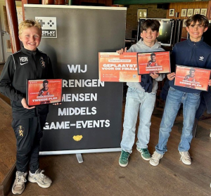 Podium voor Hein, Reef en Lucas