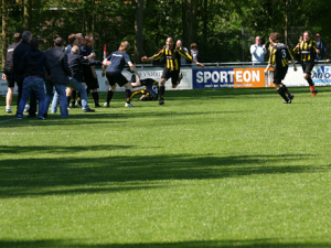 Anthony Brightwell heeft de winnende 1-2 gemaakt op 13 mei 2012 waardoor HVV verder kon in de nacompetitie